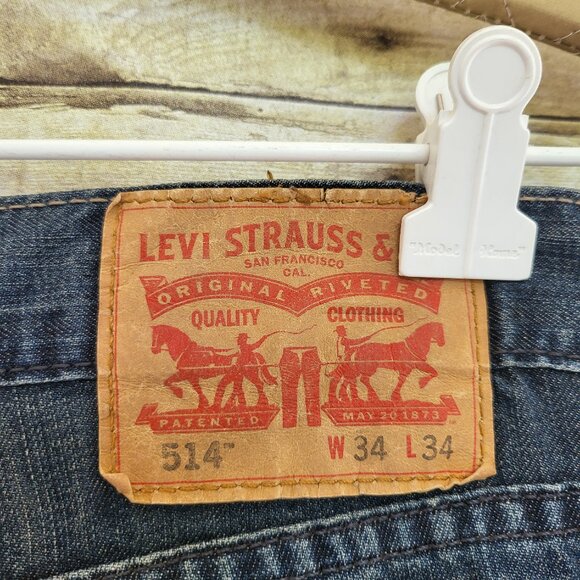 Men's 514 Levi Jeans 34 x 34 - Very Good Used Condition - Picture 4 of 6